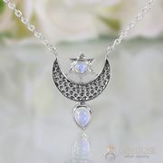 Moonstone Necklace - To The Moon & Back